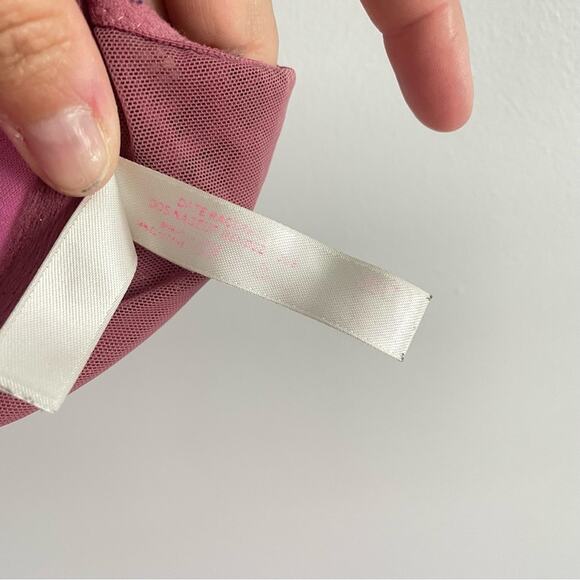 PINK Victoria’s Secret | Date Racerback Lace Push-Up Bra Pink Mauve Purple Front - Picture 6 of 7